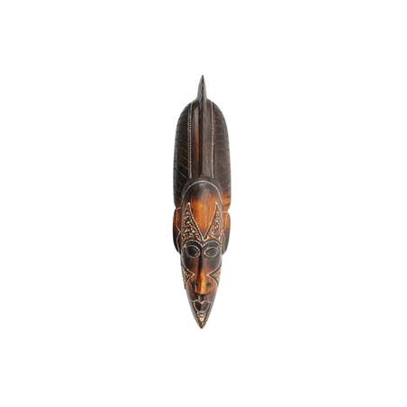 Masque africain bois exotique 50 x 11 x 5 cm(Fabrication artisanale  et  équitable)