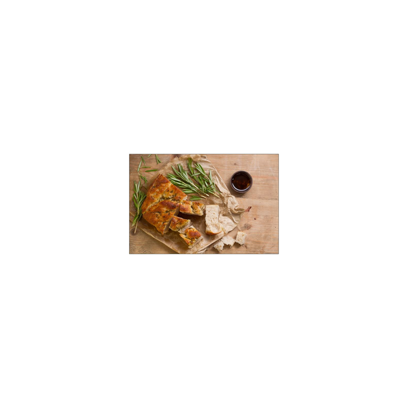 Visuel imprimé Italie Focaccia 40 x 30cm sur support bristol 350 gr