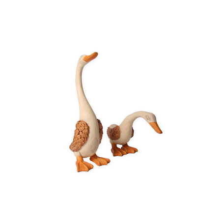 Oies x2 - Résine - Haut. 48cm