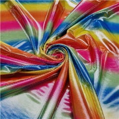Tissu lamé arc en ciel (Larg. 120cm) - vendu au mètre