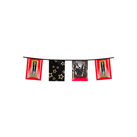 Guirlande Cinéma VIP fanions 30 x 20cm - PLASTIQUELong. 6m