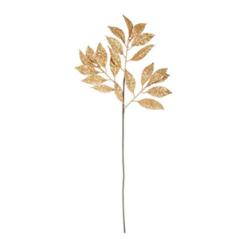 Branche de Laurier paillette Or - Haut. 70cm