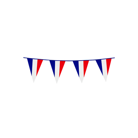 Guirlande de fanions PE France (30 x 20 cm) 10 m