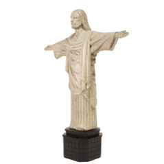 Christ rédempteur figurine en résine H. 36 cm L. 30cm