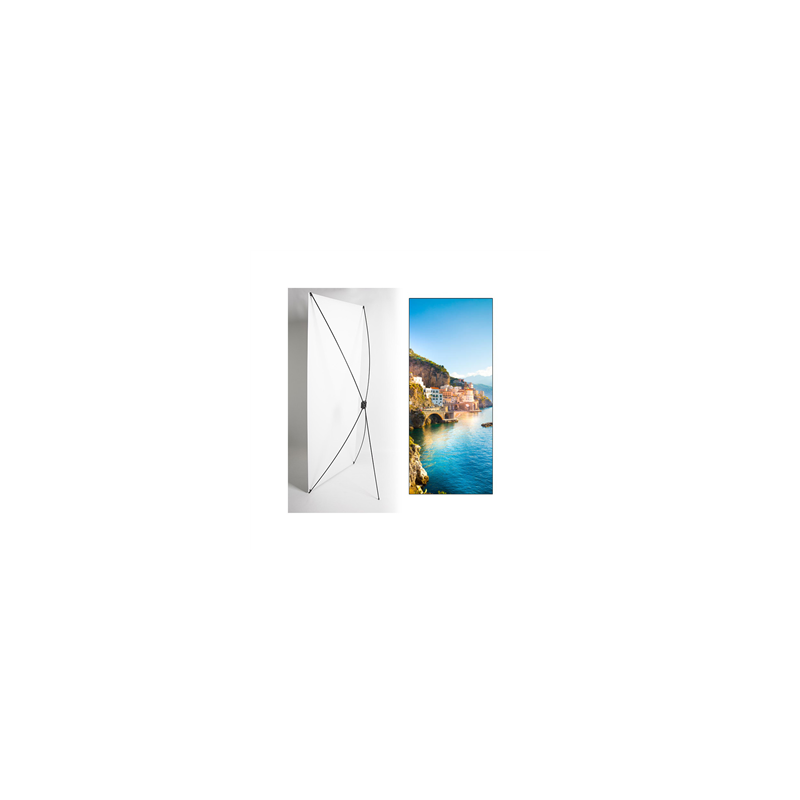 Kakemono Italie Amalfi - 180 x 80 cm sur Toile M1 avec structure X- Banner