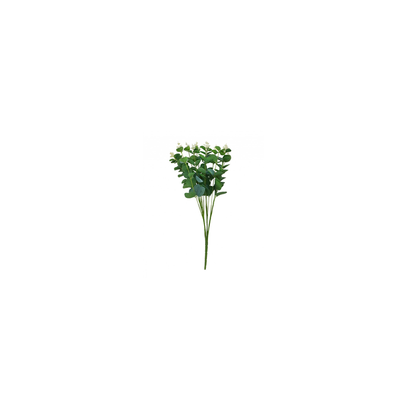 Branche de 16 tiges d' Eucalyptus pvc - Haut. 50cm