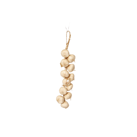Tresse d'ails - polystyrène/paille - Long. 50cm Tresse d'ails - polystyrène/paille - Long. 50cm