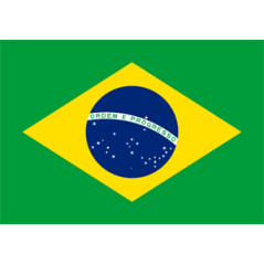 Drapeau Brésil - tissu - 60 x 90cm