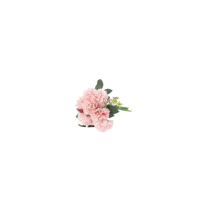 Bouquet de pivoines rose et vert - Haut. 28cm