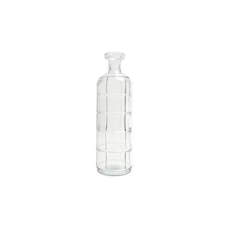 Vase en verre grafika transparent 10 x 33cm