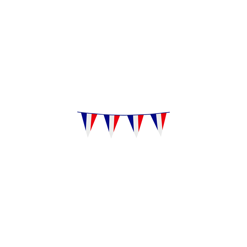 Guirlande de fanions PE France (30 x 20 cm) 10 m