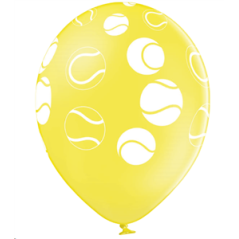 Ballon motif balle de tennis x8 - Diam. 29cm