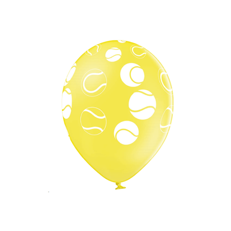 Ballon motif balle de tennis x8 - Diam. 29cm