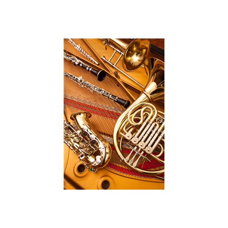 Visuel imprimé Musique Jazz - 40 x 30 cm sur support bristol 350 gr