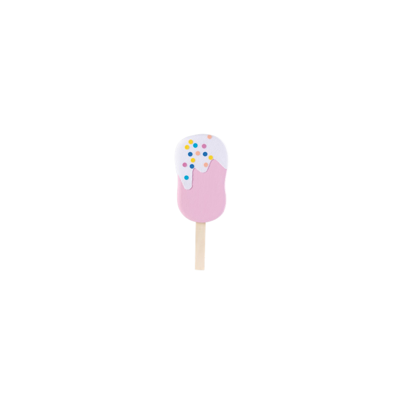 Glace décorée à bâton 50 x 19 x 5cm (coloris aléatoire)