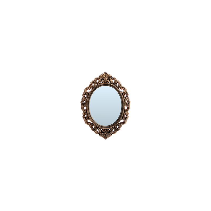 Miroir noir et bronze 29 x 40cm