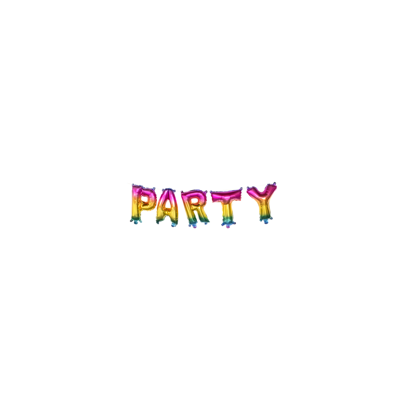Guirlande de ballons 'Party' - aluminium Long. 3m