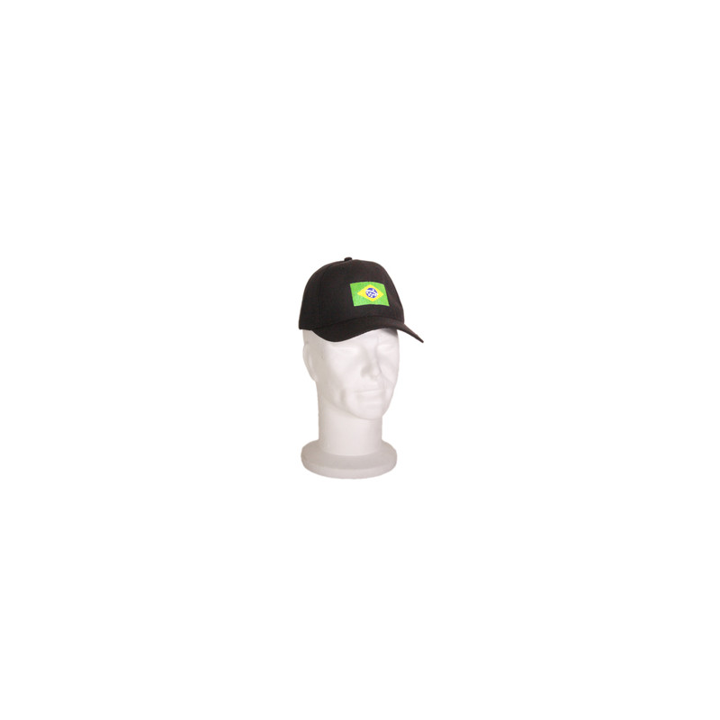 Casquette Brésil polyester - Haut. 13cm Diam. 27cm