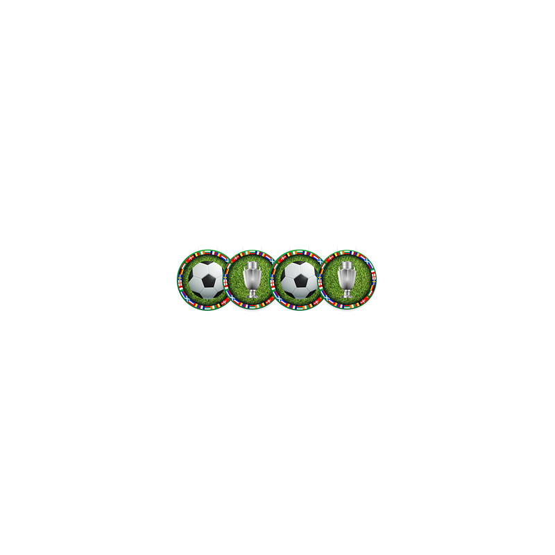 Mobiles Football x4 R/V - carton - Diam. 29cm
