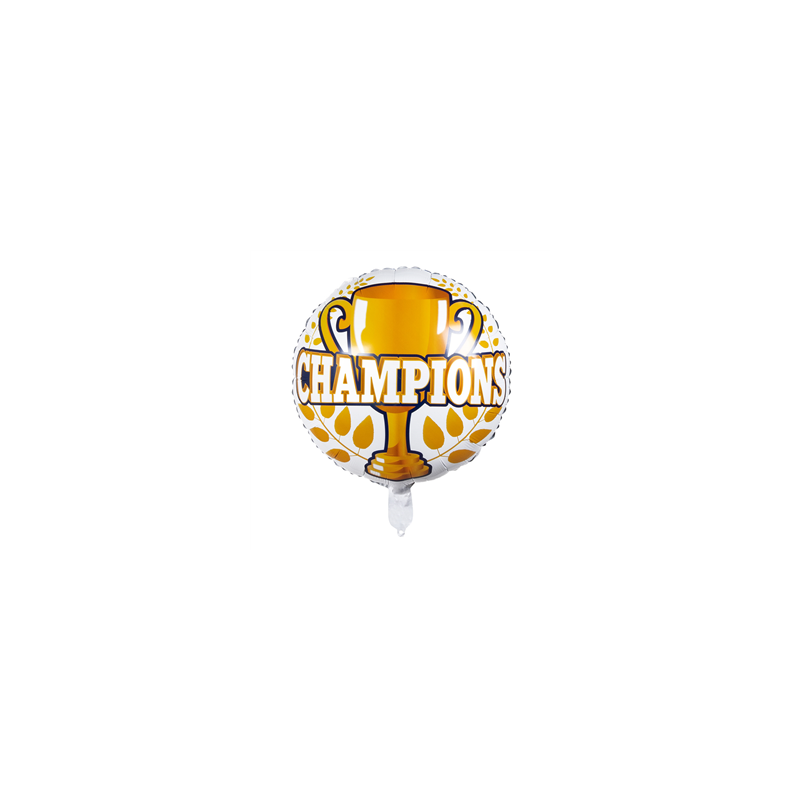 Ballon mylar 'Champions' - Diam. 45cm