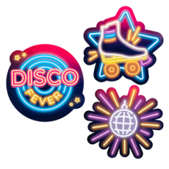 Mobiles Disco x3 R/V - carton - 30cm