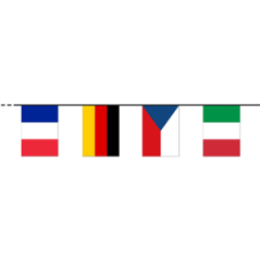 Guirlande 32 nations - tissu Long. 740cm