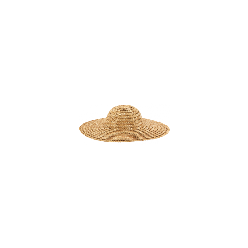 Mini chapeau de campagne paille - Haut. 5cm Diam. 20cm
