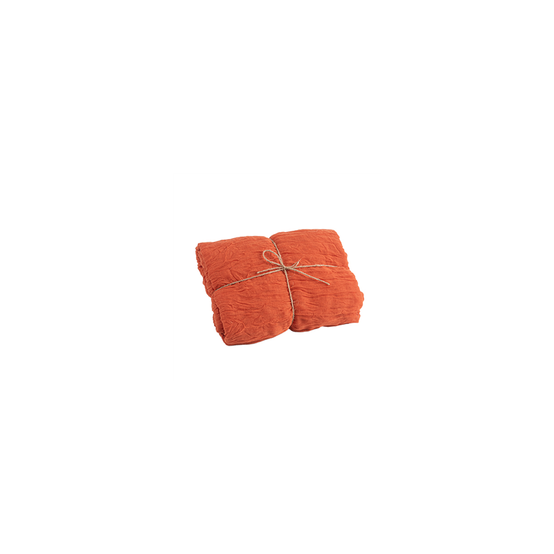 Chemin de table Cheesecloth terracotta 90cm x 3m