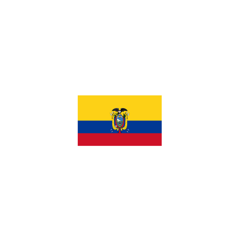 Drapeau Equateur - tissu - 90 x 150cm