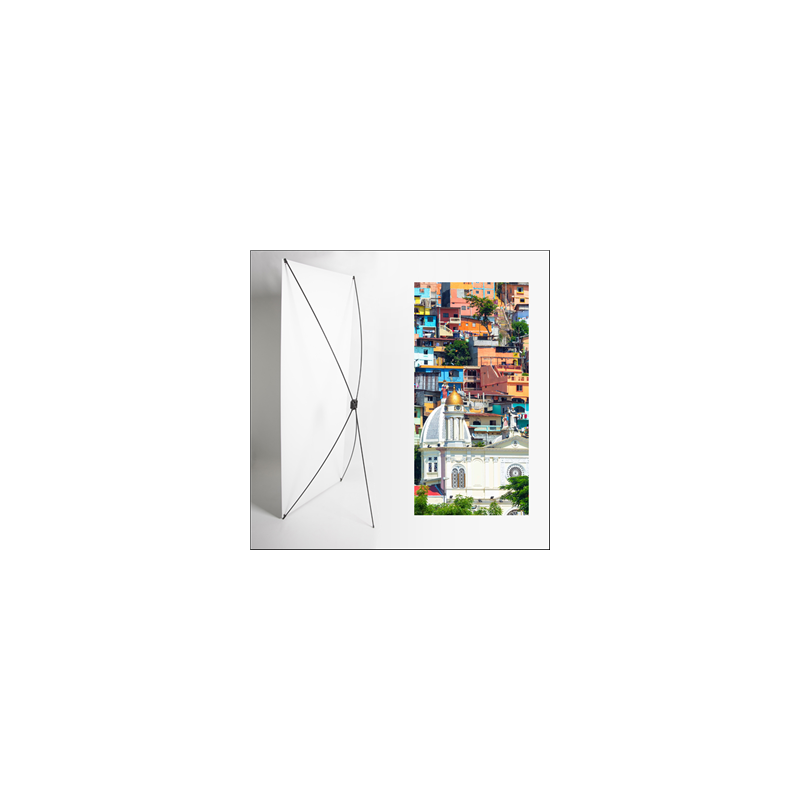 Kakemono AMS Église - 180 x 80 cm - Toile M1 avec structure X- Banner