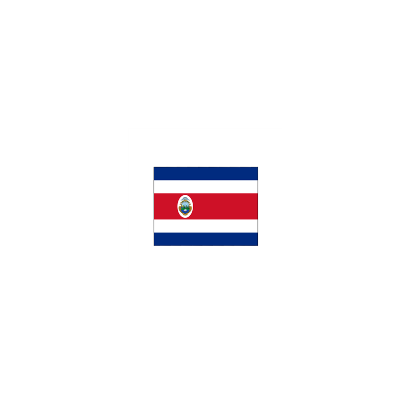 Drapeau Costa Rica - tissu - 60 x 90cm