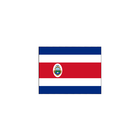 Drapeau Costa Rica - tissu - 60 x 90cm
