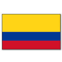 Drapeau Colombie - tissu - 90 x 150cm