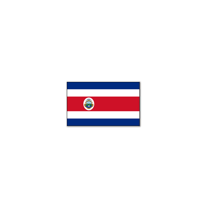 Drapeau Costa Rica - tissu - 90 x 150cm