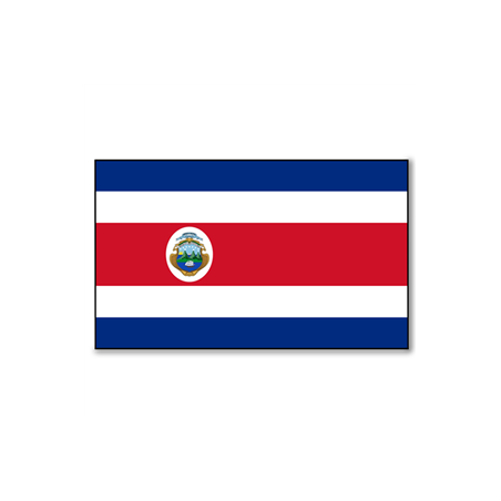 Drapeau Costa Rica - tissu - 90 x 150cm