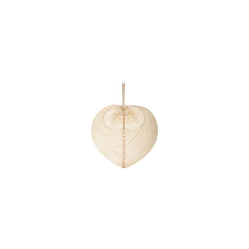 Éventail en bambou naturel 39 cm
