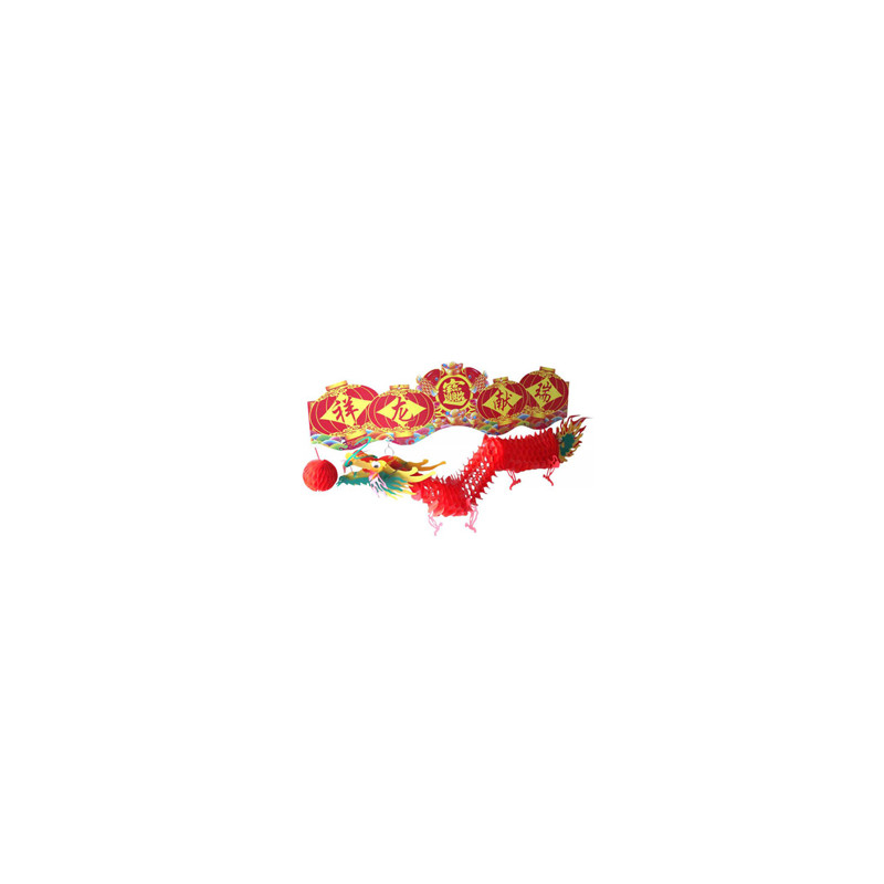 Dragon en PLASTIQUE- long 42 cm -  intérieur/extérieur