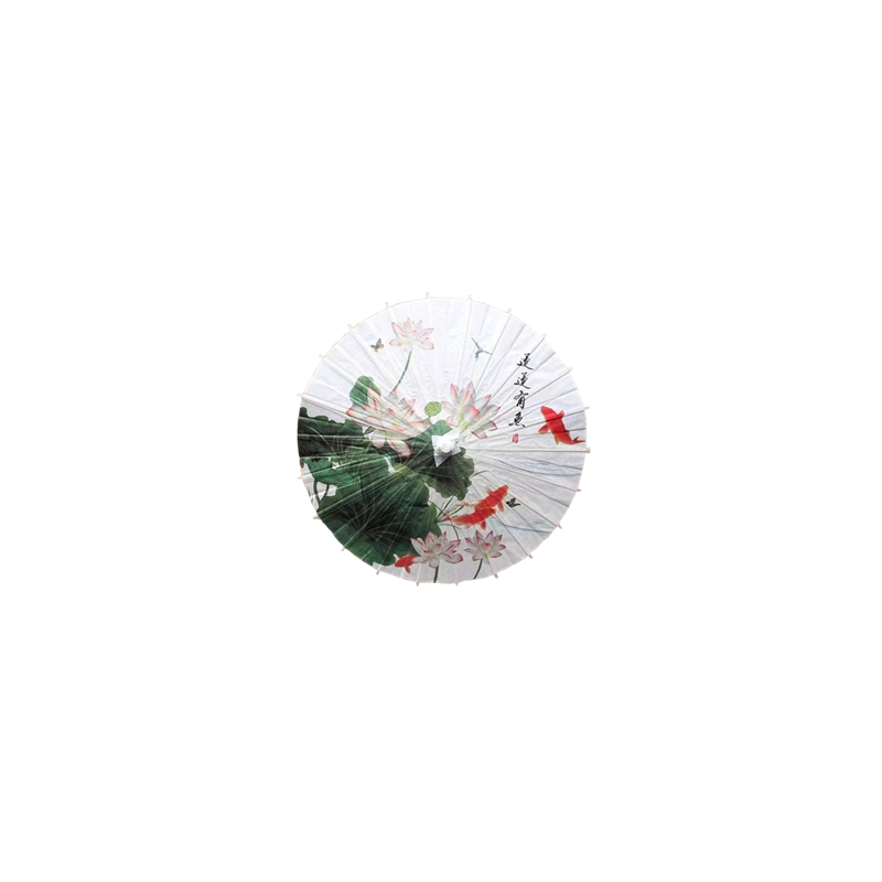 Ombrelle bambou/papier - L 42cm Diam. 60cm