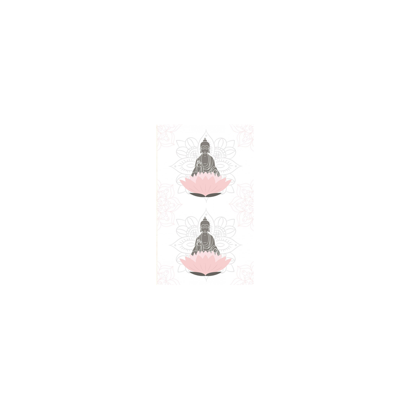 Chemin de table intissé motif Bouddha 30cm x 5m