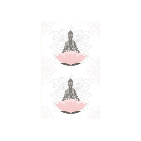 Chemin de table intissé motif Bouddha 30cm x 5m