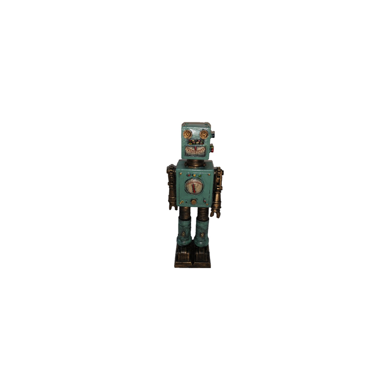 Robot - Résine - Haut. 27cm