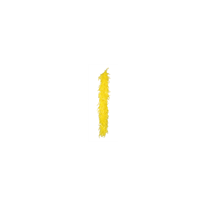 Boa jaune plumes - Long. 180cm