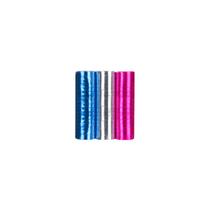 Lot de 3 Rouleaux de serpentin  -  papier