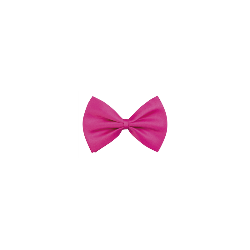 Noeud papillon rose en satin