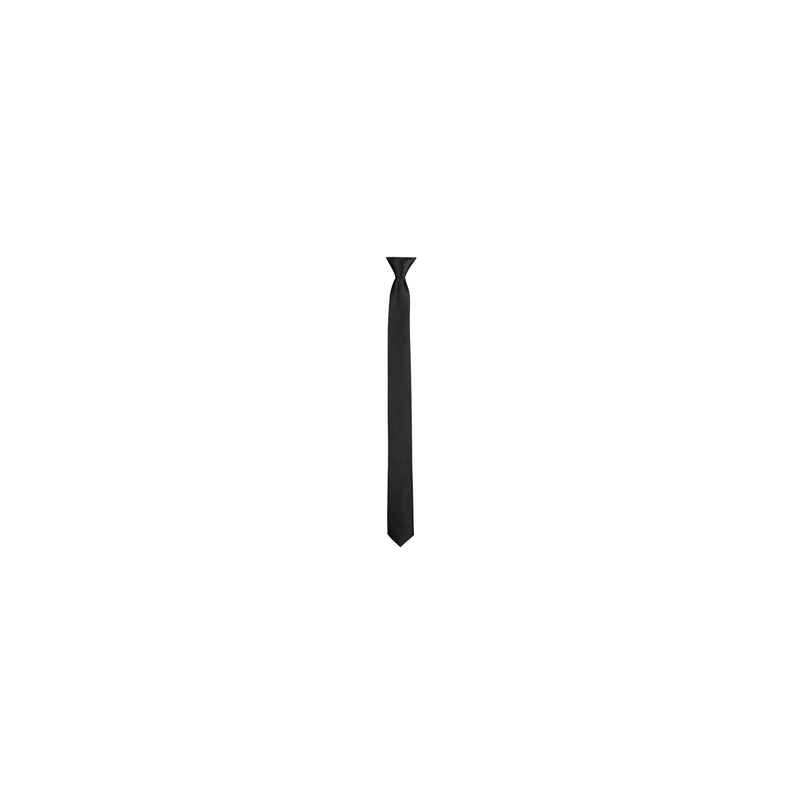 Cravate noire - polyester - long 50cm
