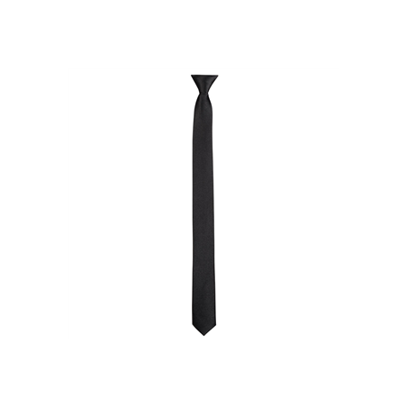 Cravate noire - polyester - long 50cm