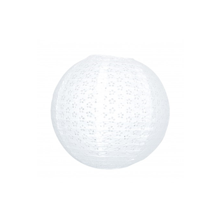 Lanterne dentelle blanc papier - Diam. 35cm