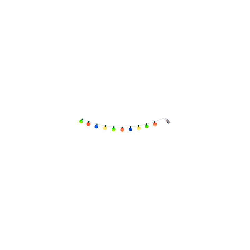 Guirlande lumineuse ampoules -  Long. 140cm (fonctionne avec 2 piles LR6)