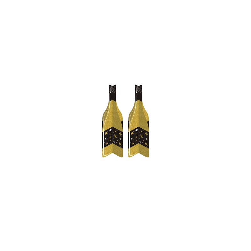 Lot de 2 centres de table bouteille - Haut. 28cm