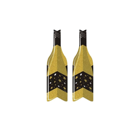 Lot de 2 centres de table bouteille - Haut. 28cm